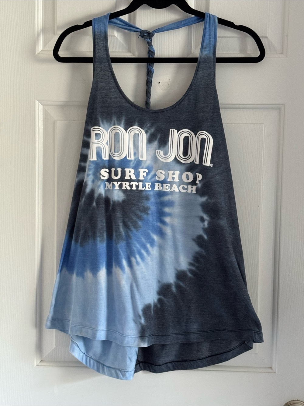Ron Jon Blue & Navy Tie-Dye Racerback Tank